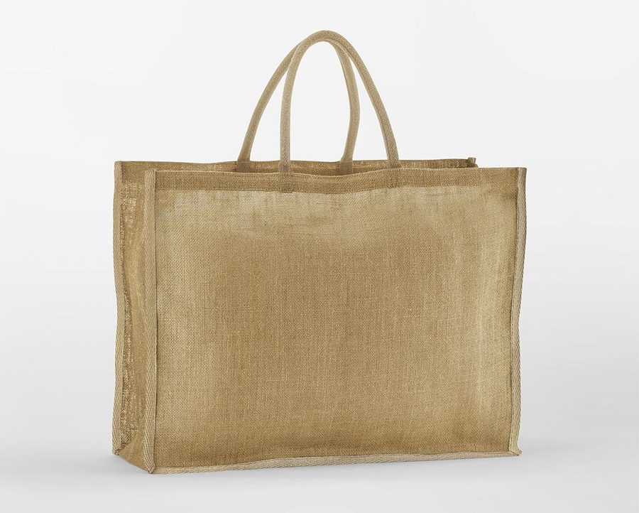 NATURAL STARCHED JUTE MARKET SHOPPER — Farbe NATURAL