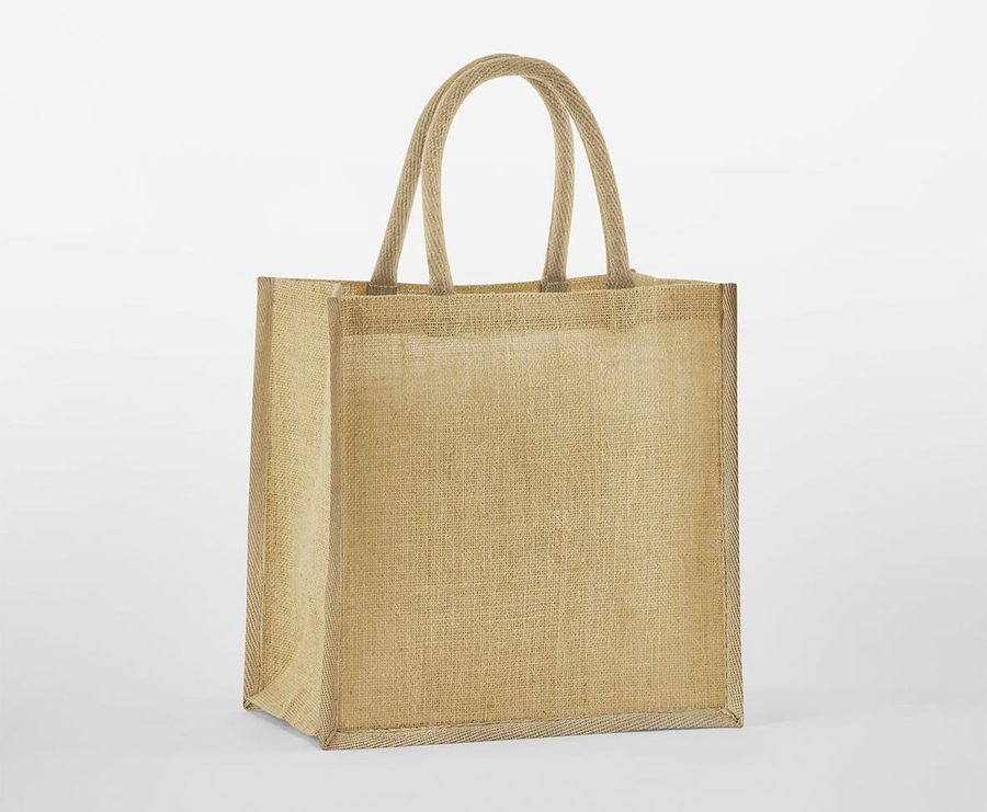 NATURAL STARCHED JUTE MINI GIFT BAG — Farbe NATURAL