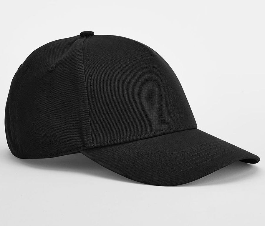 EARTHAWARE® CLASSIC ORGANIC COTTON 5 PANEL CAP — Farbe BLACK