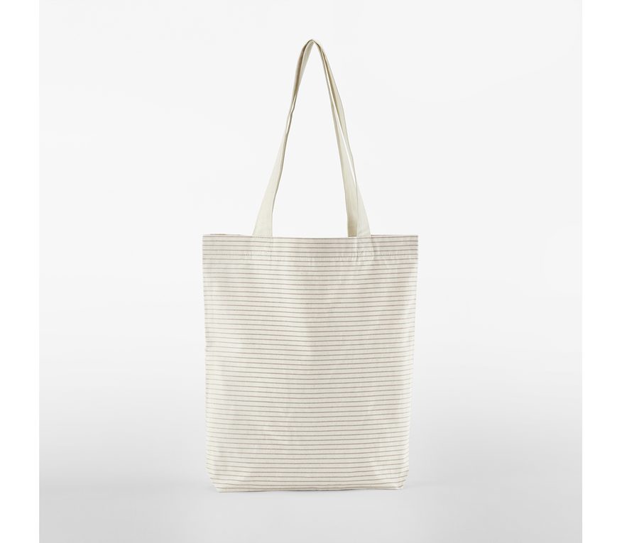 STRIPED ORGANIC COTTON TOTE — Farbe RED STRIPE