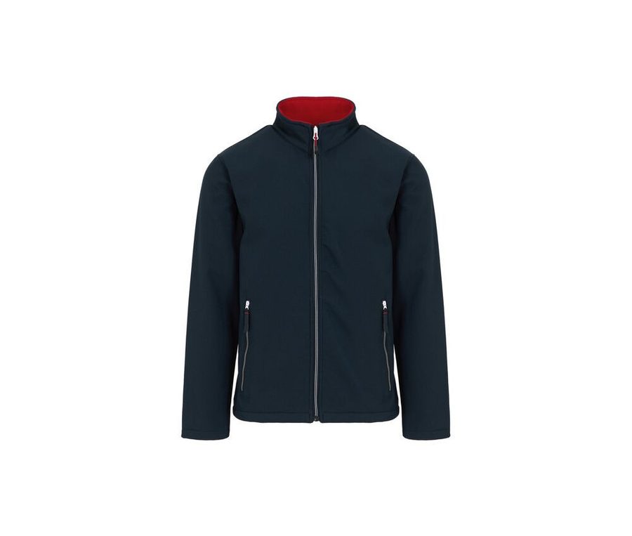 ASCENDER 2-LAYER SOFTSHELL JACKET — Farbe NAVY / CLASSIC RED