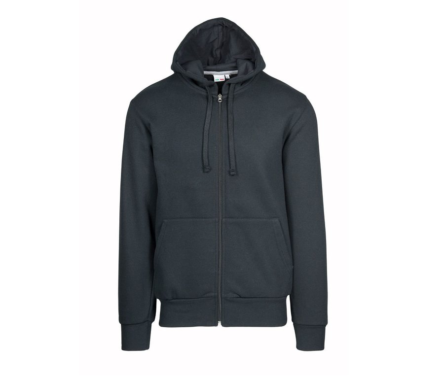 HOODED SWEAT JACKET — Farbe BLACK