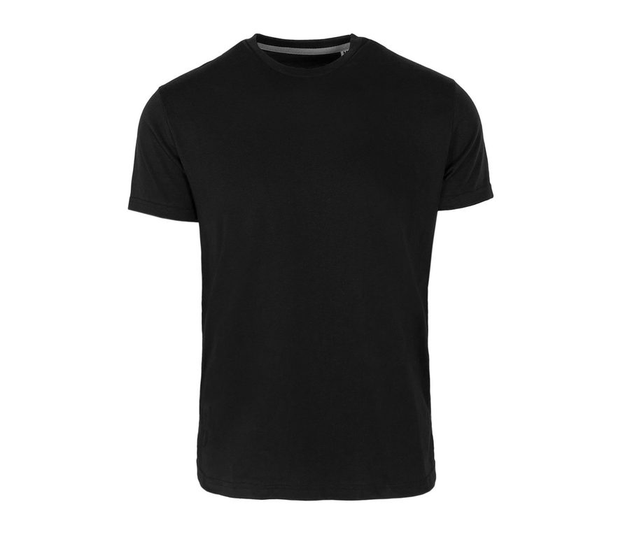 CREW NECK T-SHIRT — Farbe BLACK