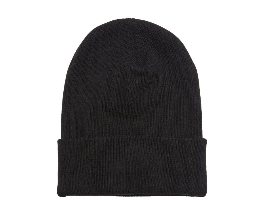 HEAVYWEIGHT ORGANIC LONG BEANIE — Farbe BLACK