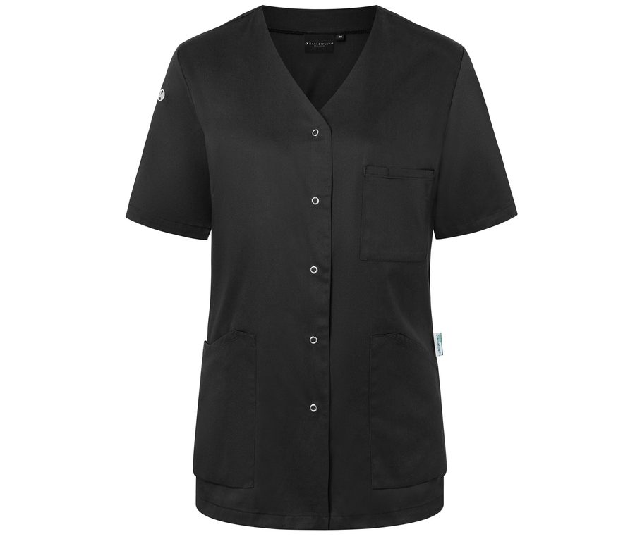 SHORT-SLEEVE LADIES' TUNIC ESSENTIAL — Farbe BLACK