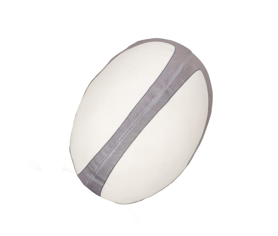 ZIPPIE RUGBY BALL — Farbe WHITE / GREY