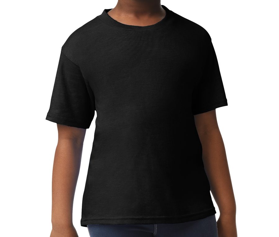 LIGHT COTTON YOUTH T-SHIRT — Farbe BLACK