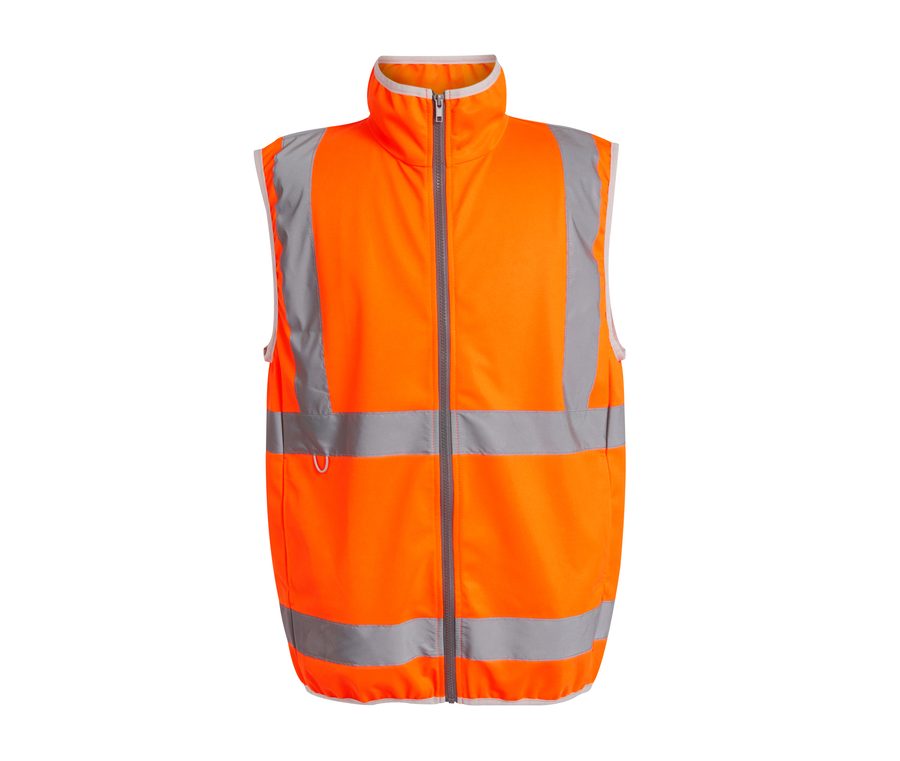 HI-VIS PRO FULL ZIP GILET — Farbe ORANGE