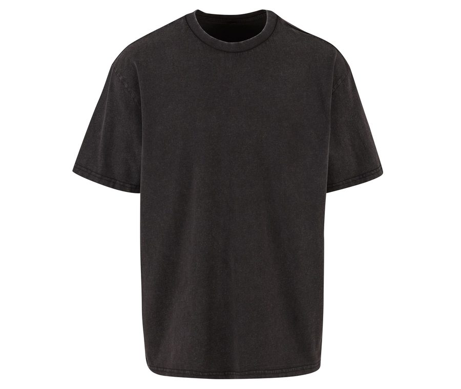 STONEWASH HEAVY LOOSE TEE — Farbe BLACK