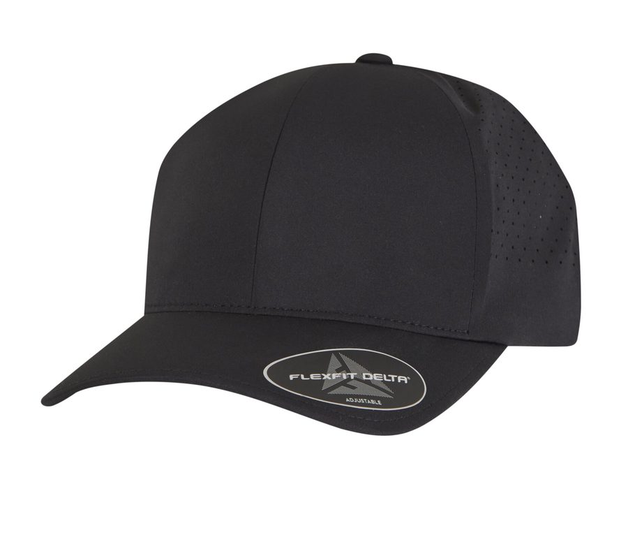 FLEXFIT DELTA SNAPBACK — Farbe BLACK