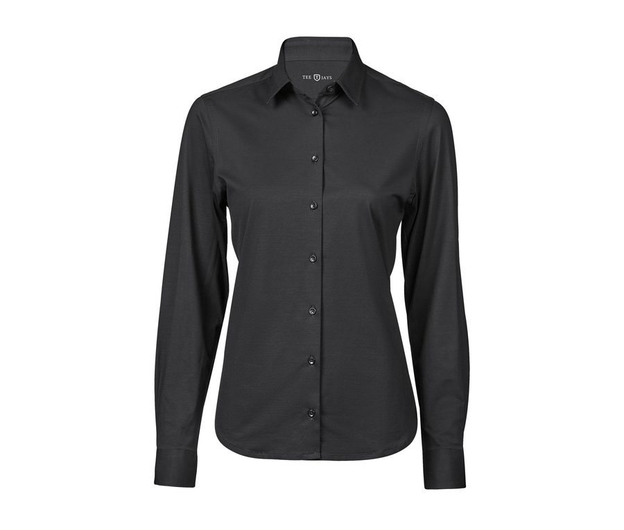WOMEN'S ACTIVE STRETCH SHIRT — Farbe BLACK