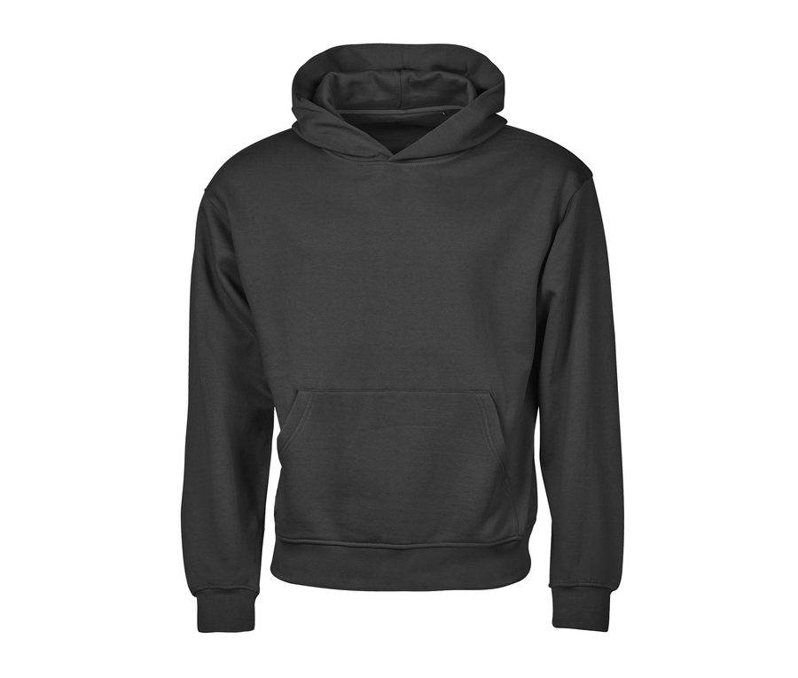 UNLABELED HEAVY LOOSE FIT HOODED SWEATSHIRT — Farbe BLACK