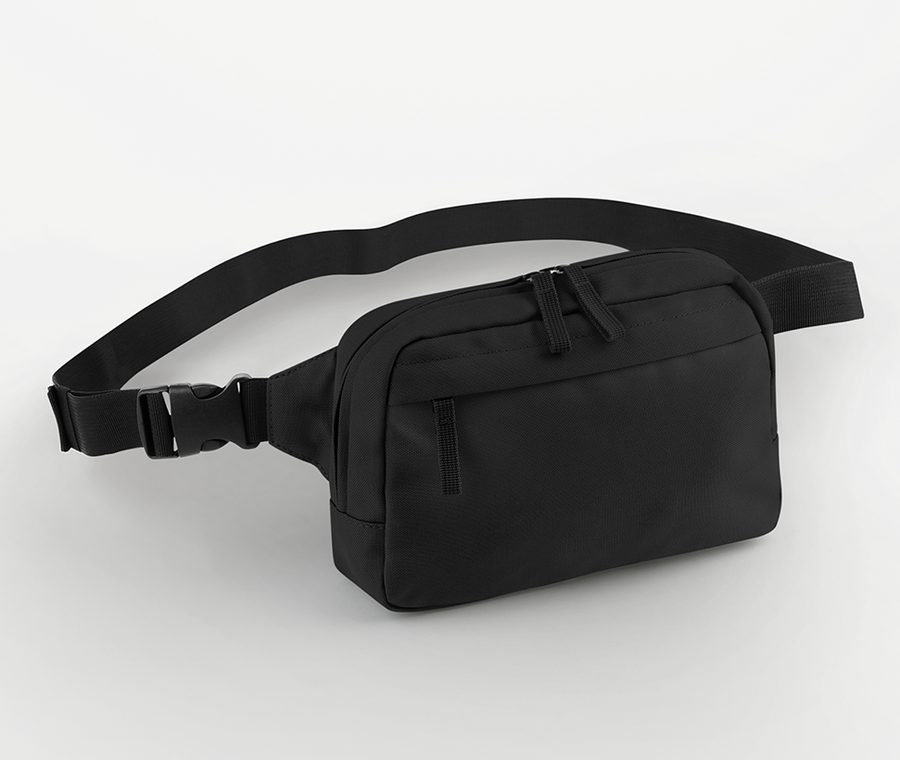 PREMIUM RECYCLED CROSS BODY BAG — Farbe BLACK