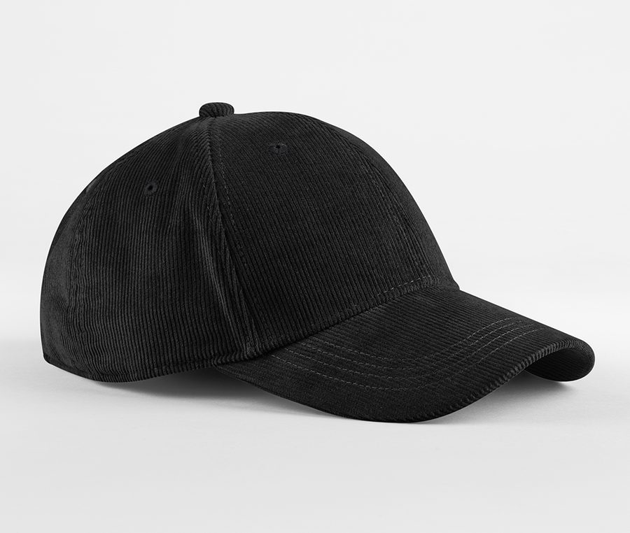 EARTHAWARE® ORGANIC CORD BASEBALL CAP — Farbe BLACK