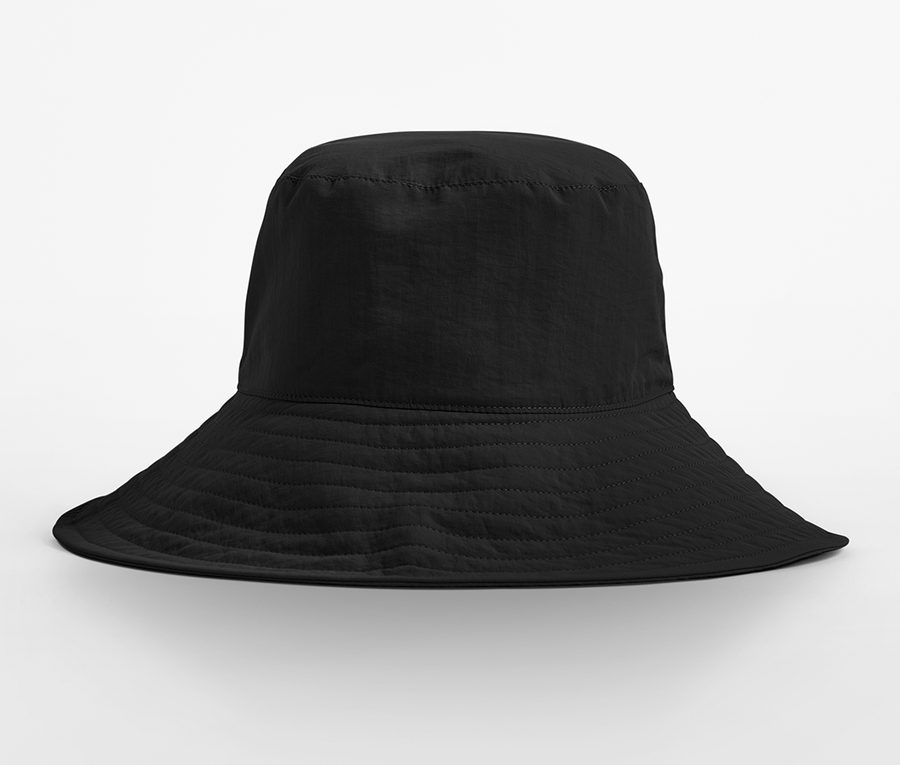 WIDE BRIM SUN HAT — Farbe BLACK