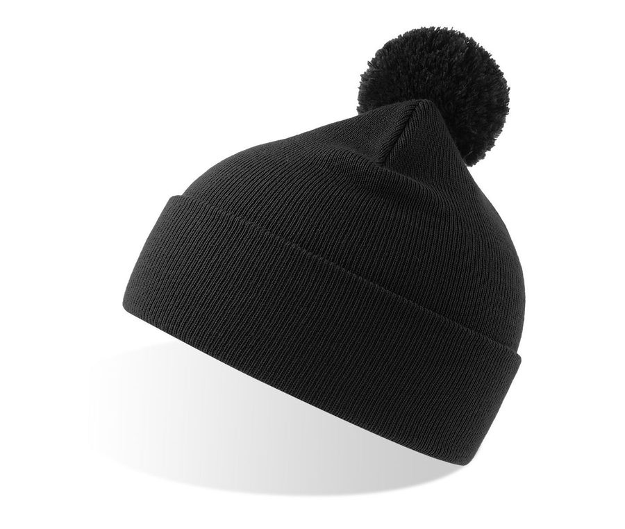 WIND-S WITH POMPOM — Farbe BLACK
