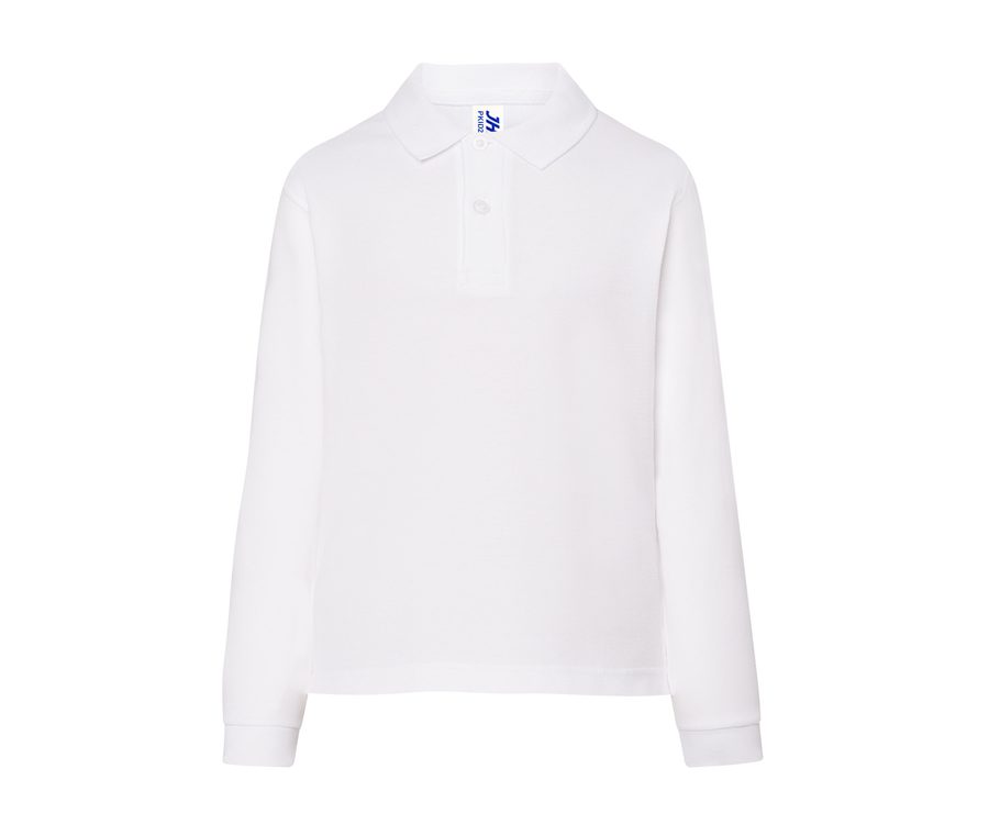 KID LS UNISEX POLO — Farbe WHITE