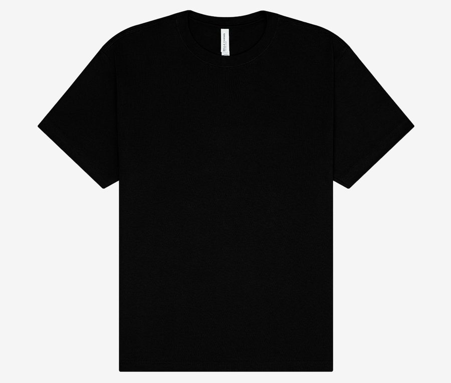 UNISEX SHORT SLEEVE HEAVY TEE — Farbe BLACK