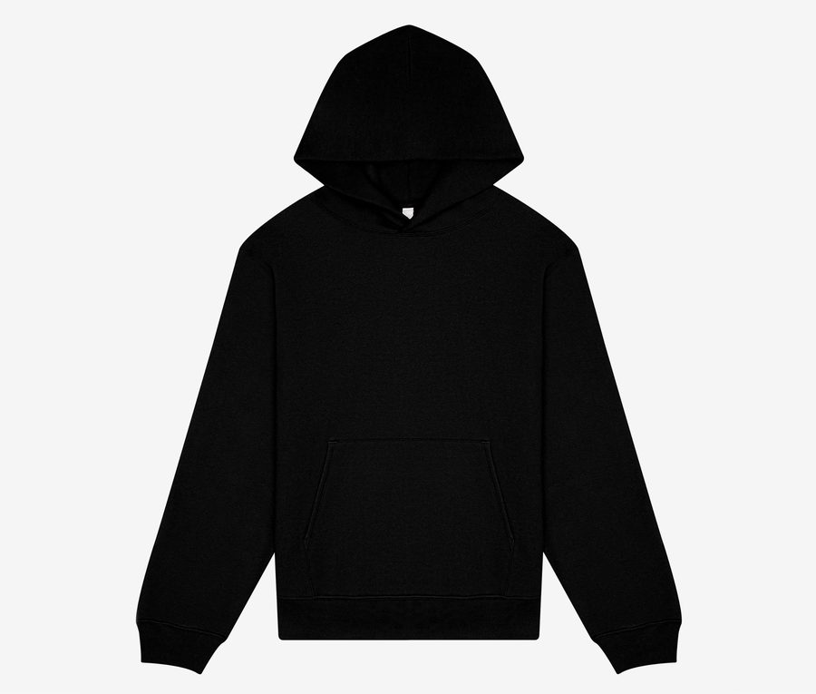 UNISEX HEAVY PULLOVER HOODIE — Farbe BLACK