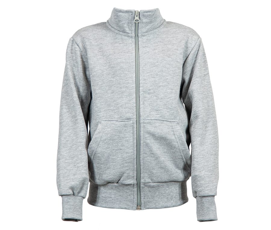KIDS ZIP SWEAT JACKET — Farbe ASH