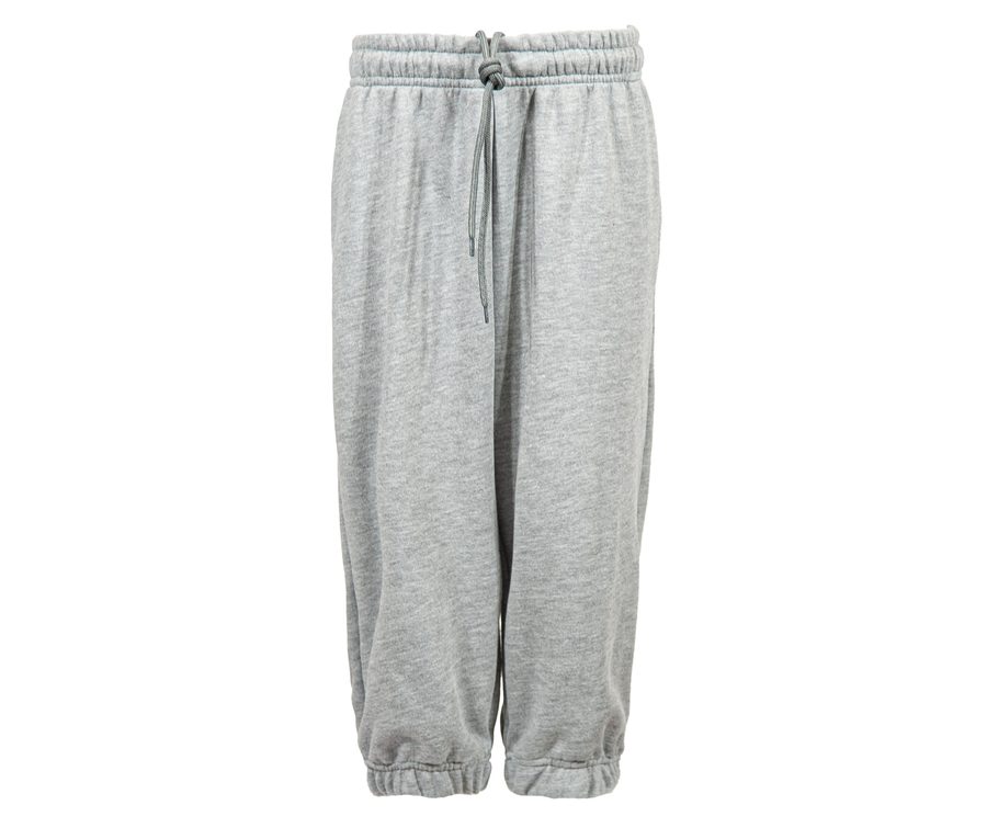 KIDS ELASTICATED RIB CUFF PANTS — Farbe ASH