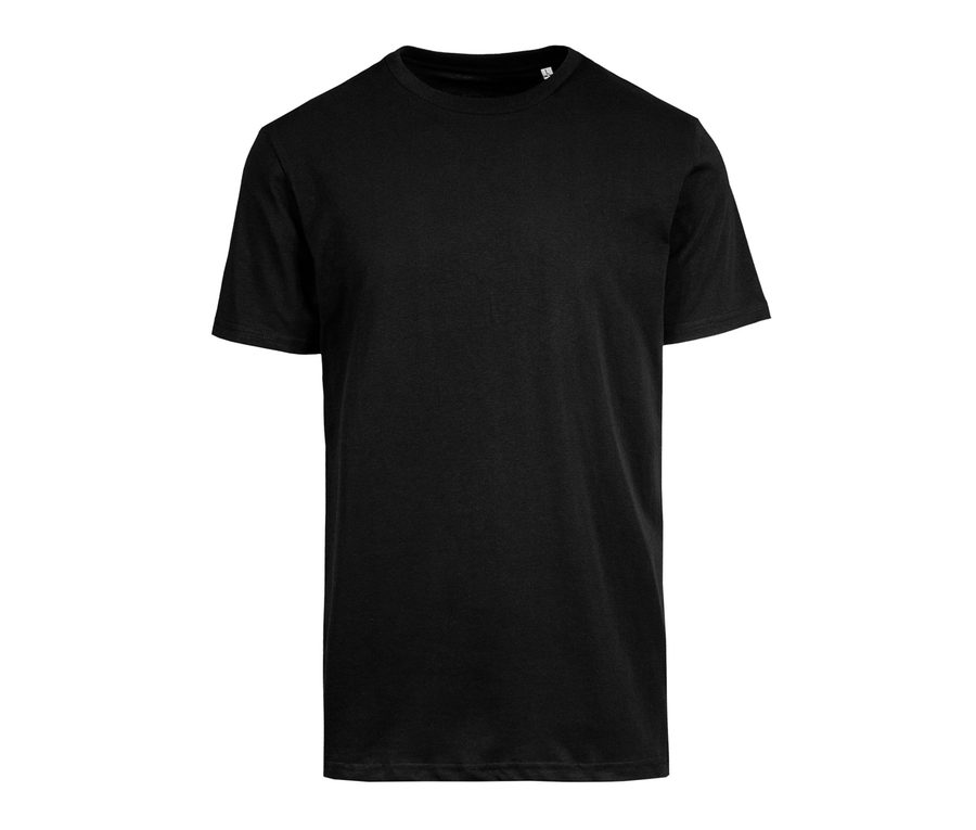 ORGANIC CREW NECK T-SHIRT — Farbe BLACK