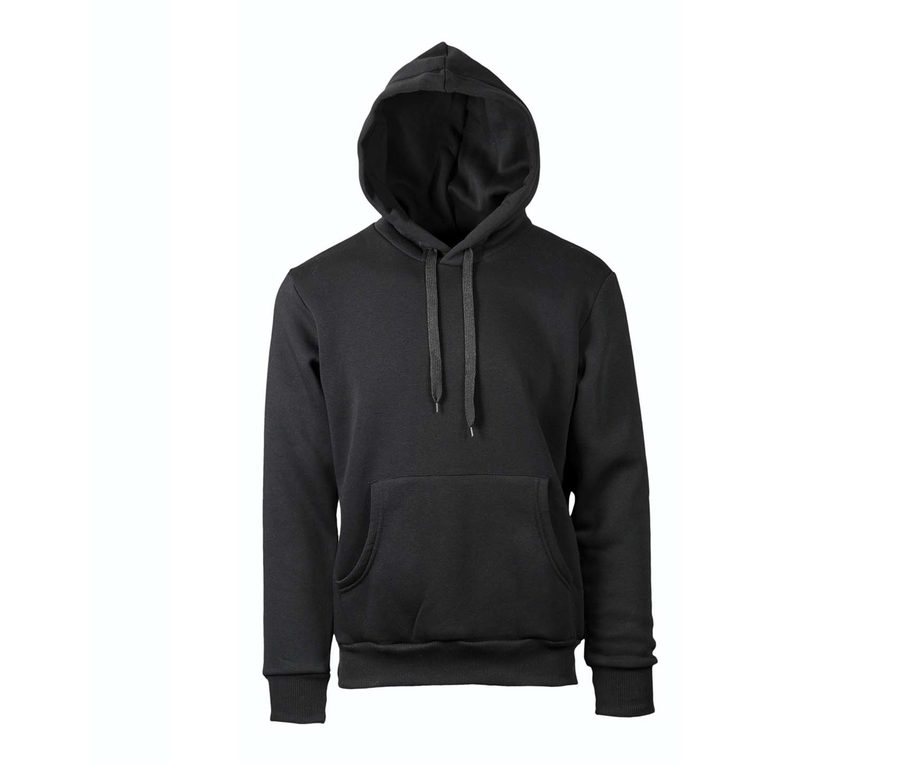 UNISEX SOFT HOODIE — Farbe BLACK