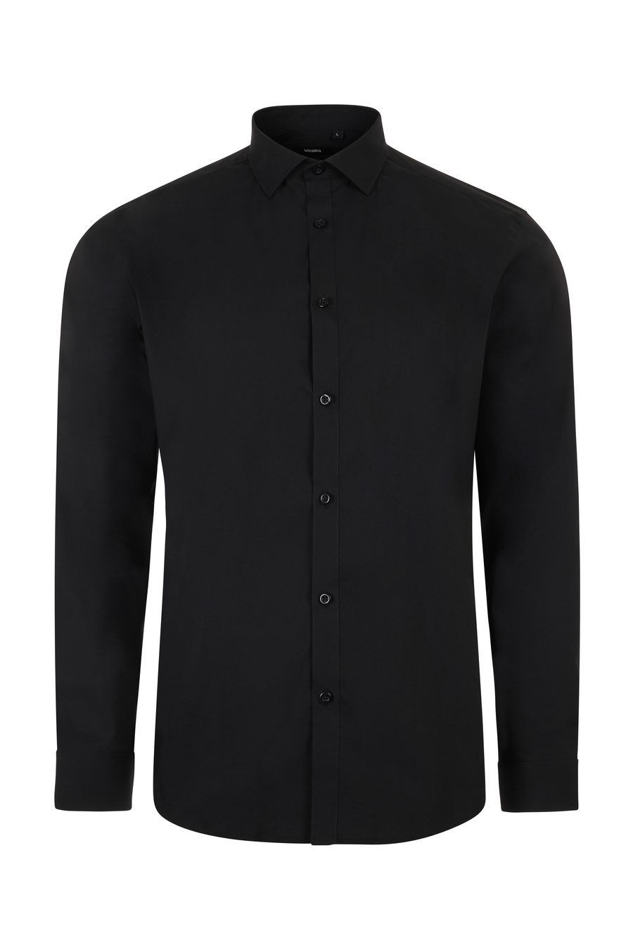 MEN'S LS STRETCH SHIRT — Farbe BLACK