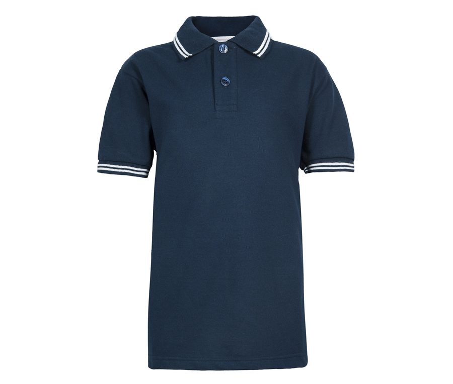 KIDS’ SHORT SLEEVE PIQUÉ POLO SHIRT — Farbe NAVY/WHITE