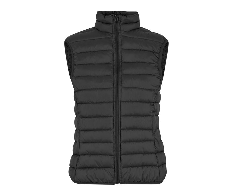 LADIES LIGHT PUFFER VEST — Farbe BLACK