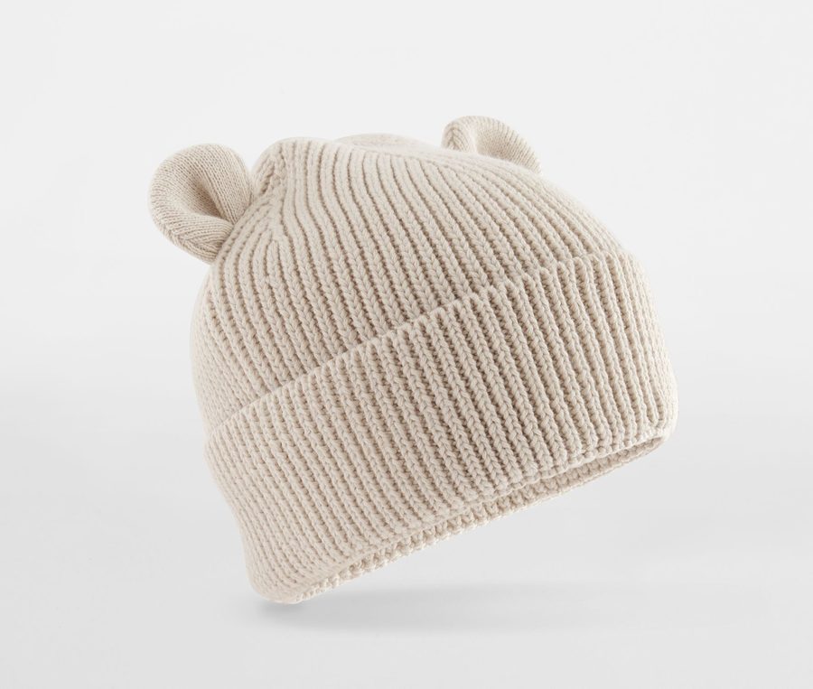ORGANIC BABY BEAR BEANIE — Farbe ALMOND