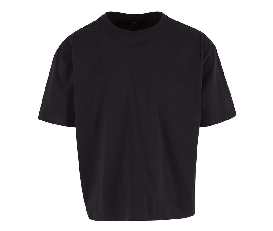 Cropped oversize Tee — Farbe BLACK