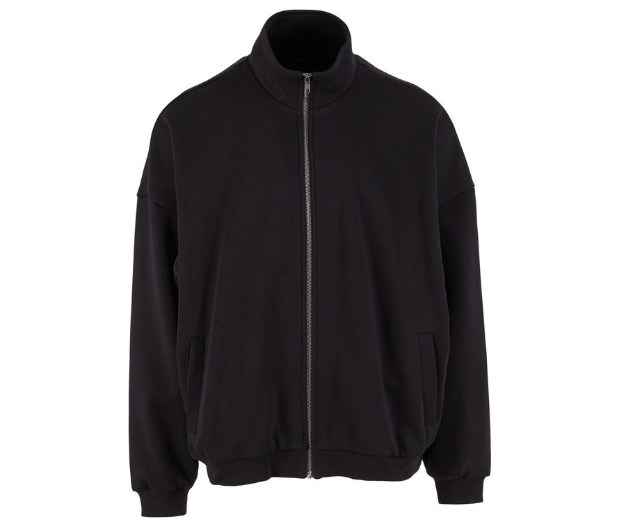 OVERSIZED ZIP JACKET — Farbe BLACK