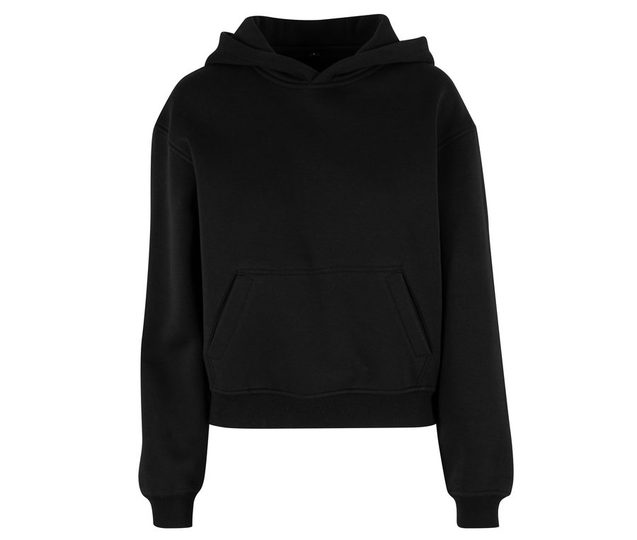 LADIES LOOSE FIT HOODY — Farbe BLACK