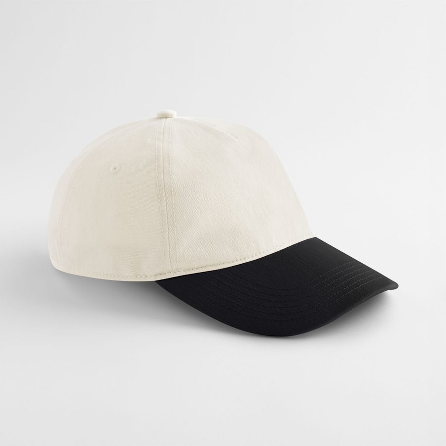 CONTRAST PEAK LEISURE CAP — Farbe NATURAL/BLACK