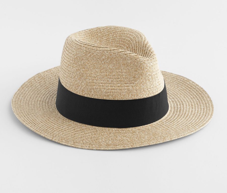 STRAW FEDORA — Farbe NATURAL/BLACK