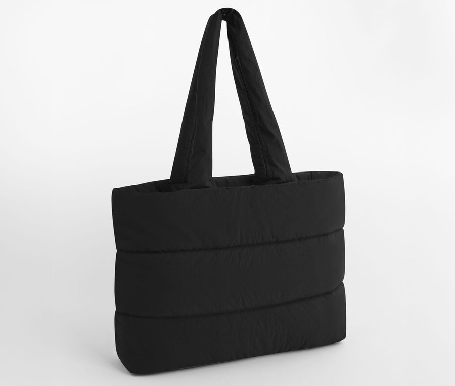 QUILTED TOTE BAG — Farbe BLACK