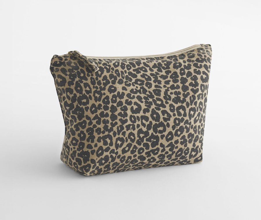 LEOPARD PRINT CANVAS ACCESSORY BAG — Farbe VINTAGE LEOPARD PRINT