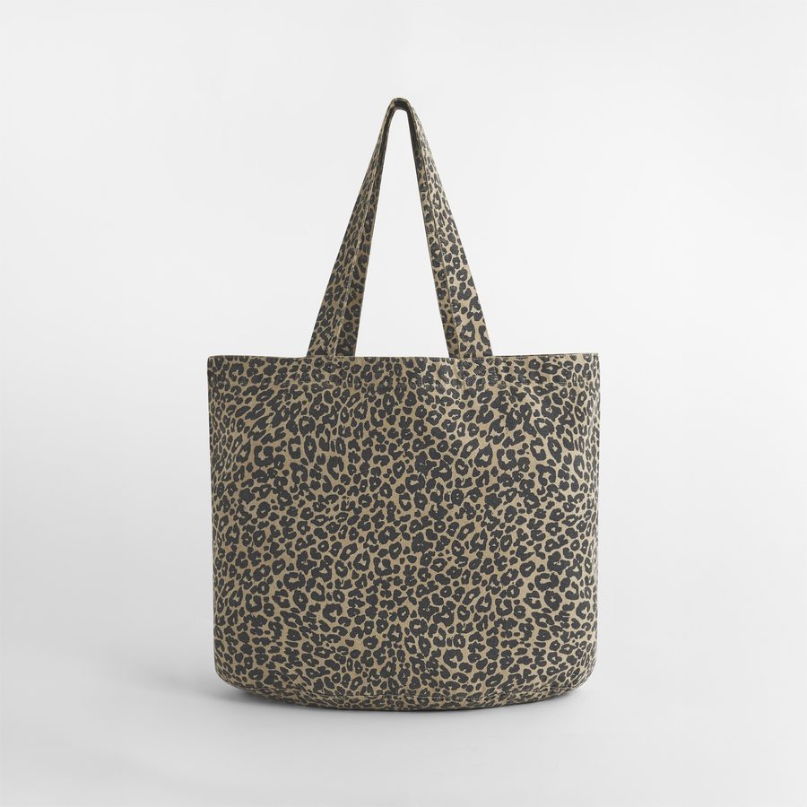 LEOPARD PRINT CANVAS SHOPPER — Farbe VINTAGE LEOPARD PRINT