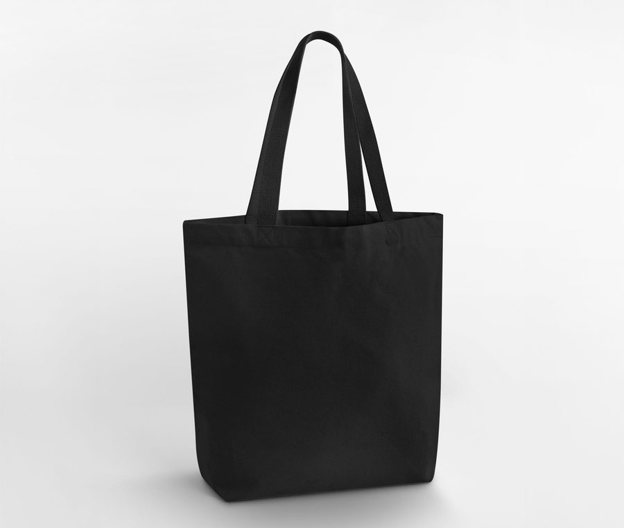 HEAVYWEIGHT CANVAS TOTE BAG — Farbe BLACK