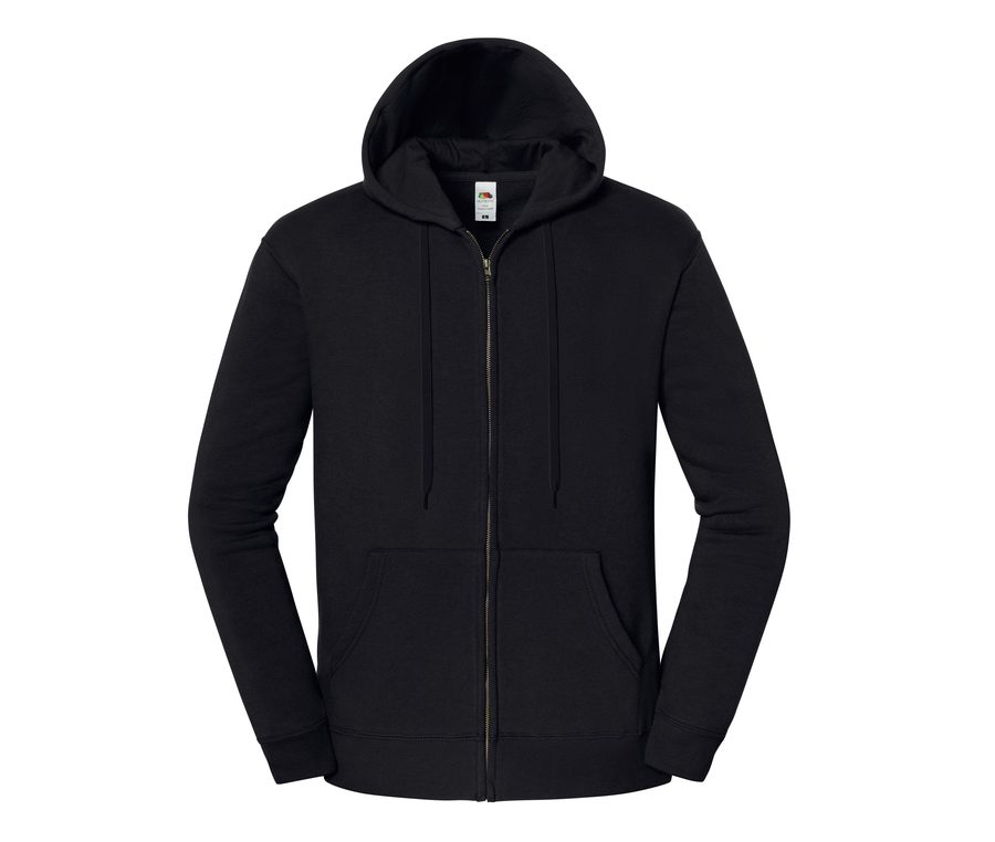 ICONIC PREMIUM HOODED SWEAT JACKET — Farbe BLACK