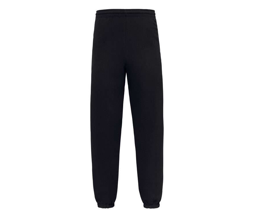 ICONIC PREMIUM ELASTICATED CUFF JOG PANTS — Farbe BLACK