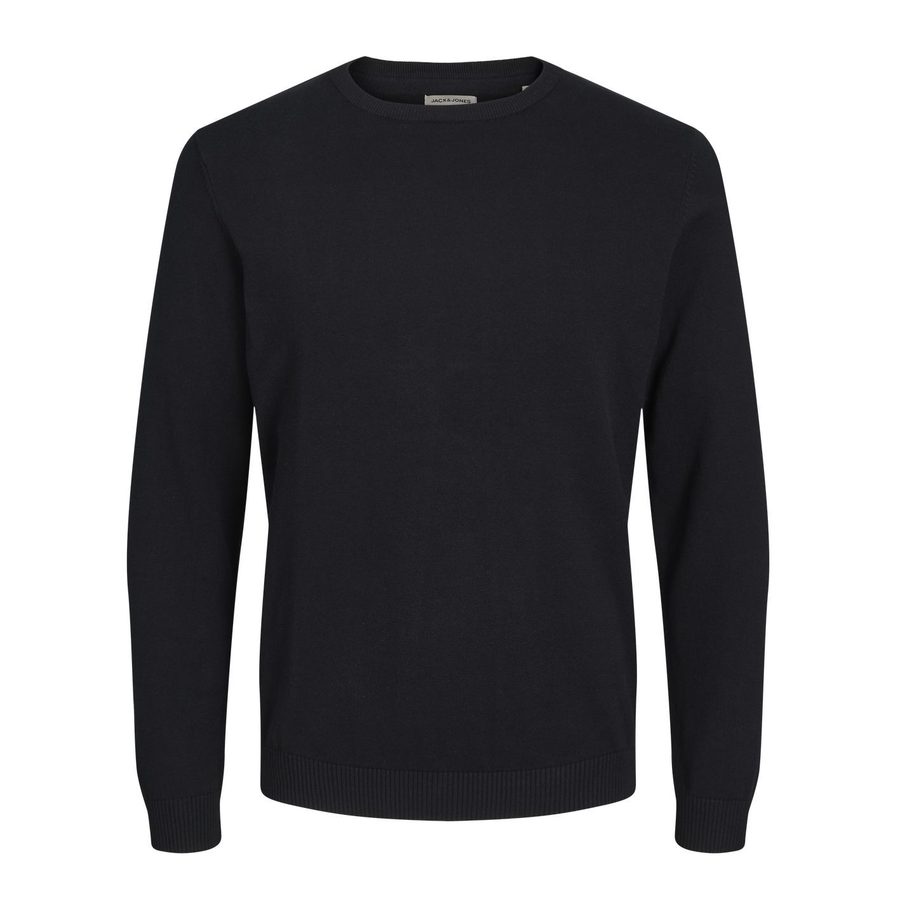 BASIC KNIT CREW NECK — Farbe BLACK