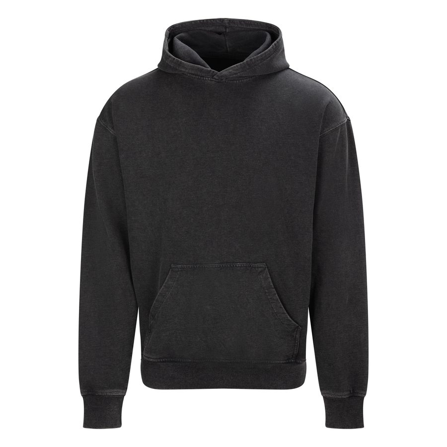 VINTAGE WASHED HOODIE — Farbe WASHED BLACK