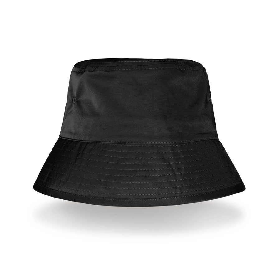RECYCLED BOUND EDGE BUCKET HAT — Farbe BLACK