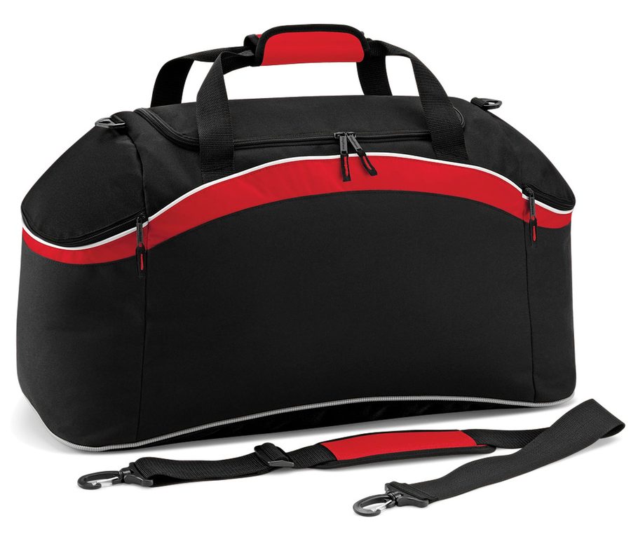 TEAMWEAR HOLDALL — Farbe BLACK/CLASSIC RED/WHITE
