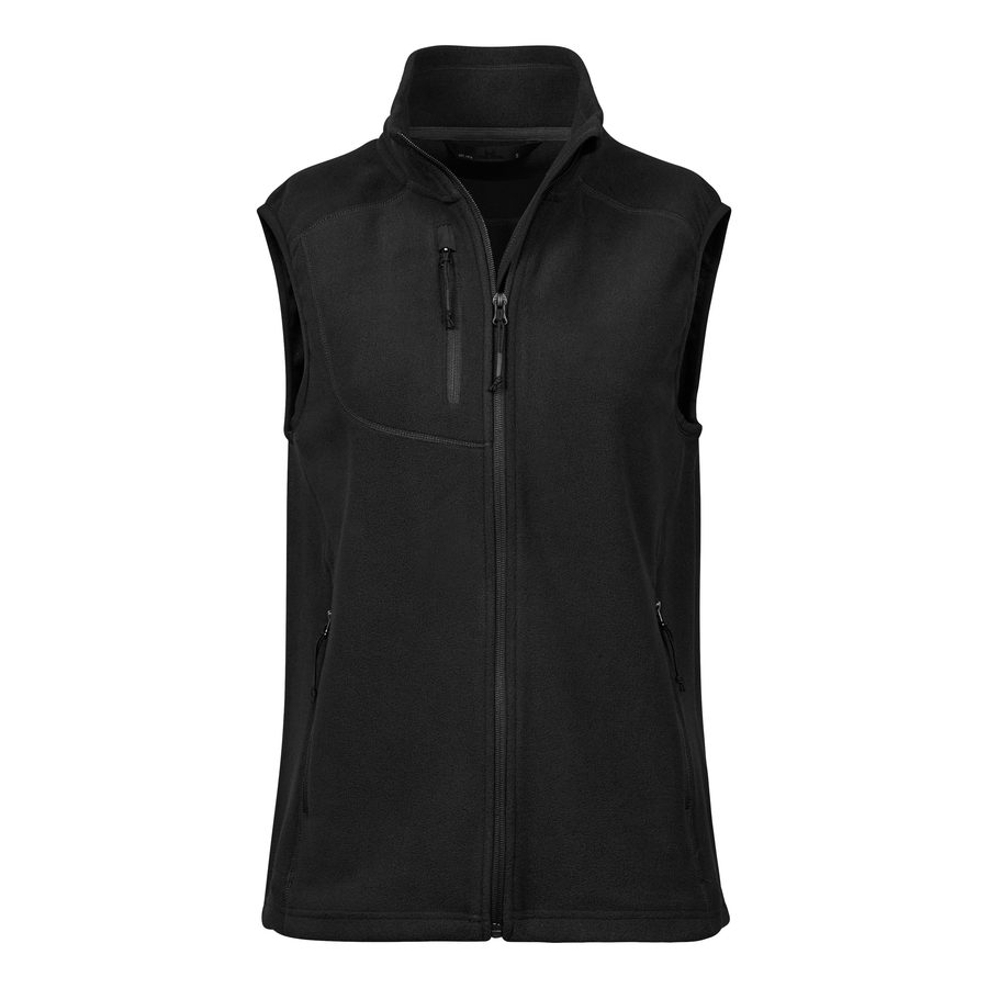 WOMEN'S TRAIL FLEECE BODYWARMER — Farbe BLACK
