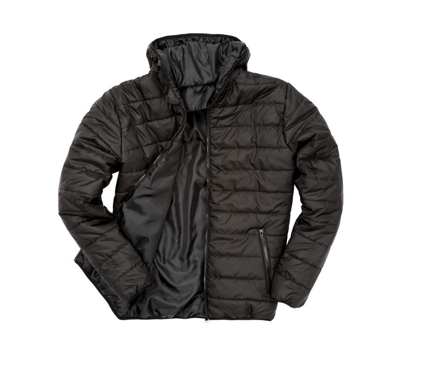 SOFT PADDED JACKET — Farbe BLACK