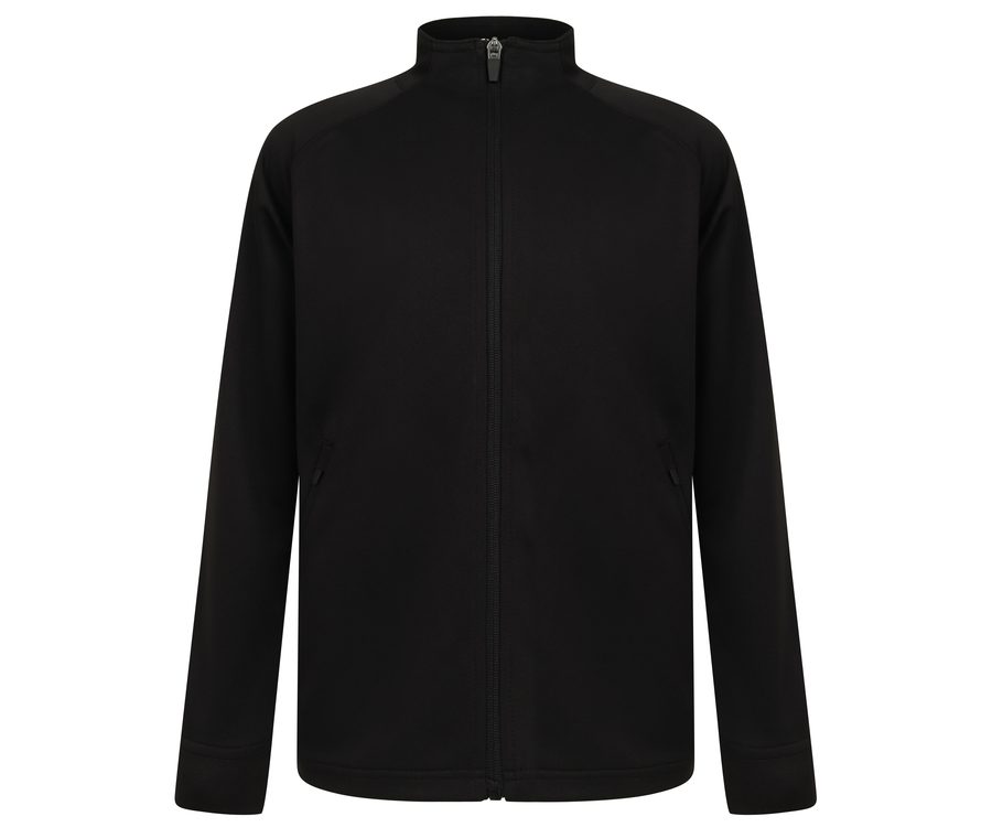 KID'S KNITTED TRACKSUIT TOP — Farbe BLACK