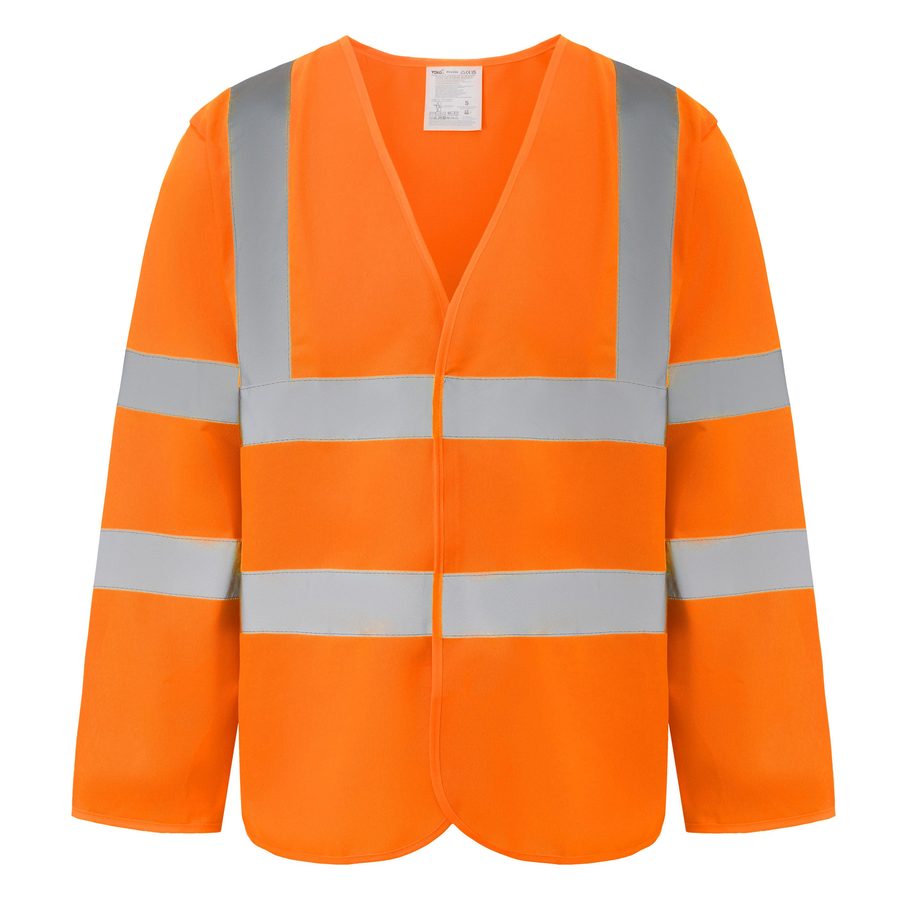 HI-VIS LONG SLEEVE WAISTCOAT — Farbe HI VIS ORANGE